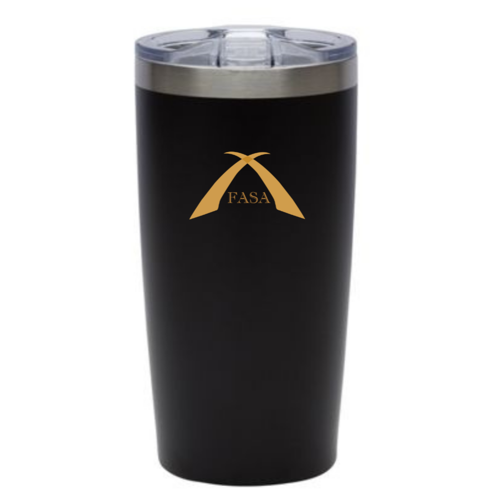 black tumbler cup